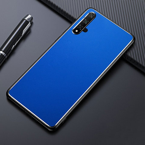 Custodia Lusso Alluminio Cover T01 per Huawei Honor 20S Blu