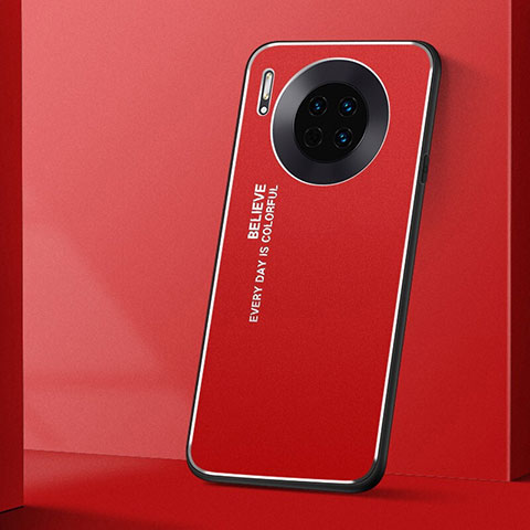 Custodia Lusso Alluminio Cover T01 per Huawei Mate 30 Pro 5G Rosso