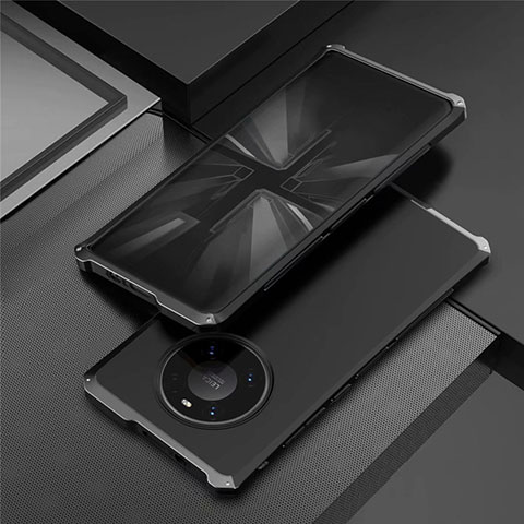 Custodia Lusso Alluminio Cover T01 per Huawei Mate 40E Pro 4G Nero