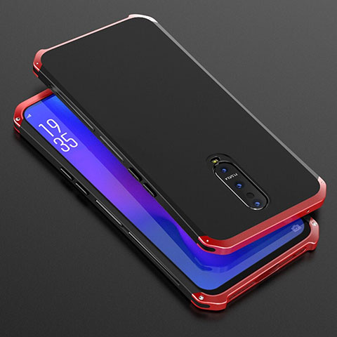 Custodia Lusso Alluminio Cover T01 per Oppo R17 Pro Rosso