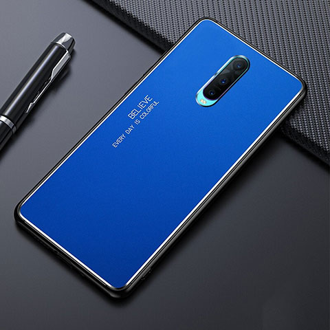 Custodia Lusso Alluminio Cover T02 per Oppo R17 Pro Blu