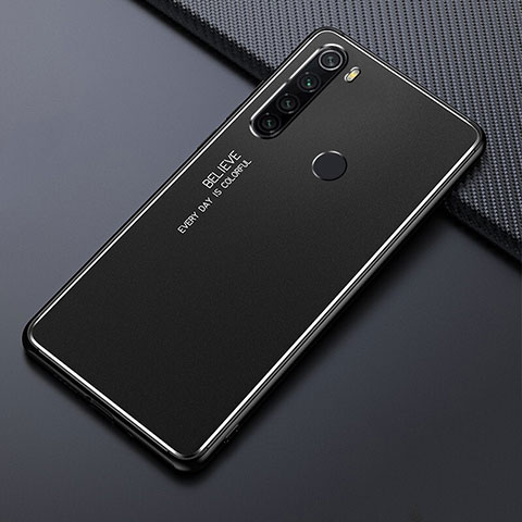 Custodia Lusso Alluminio Cover T02 per Xiaomi Redmi Note 8T Nero