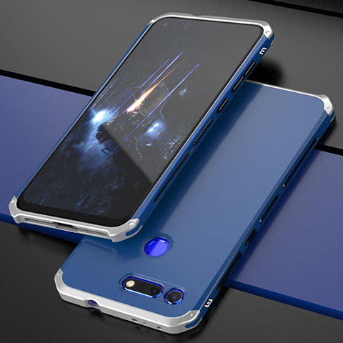 Custodia Lusso Alluminio Cover T03 per Huawei Honor V20 Blu