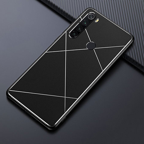 Custodia Lusso Alluminio Cover T03 per Xiaomi Redmi Note 8 Nero