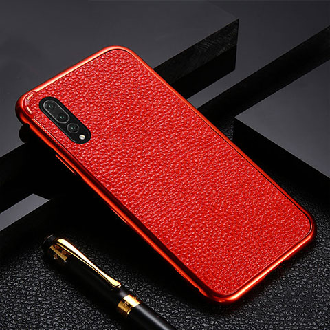 Custodia Lusso Alluminio Cover T04 per Huawei P20 Pro Rosso