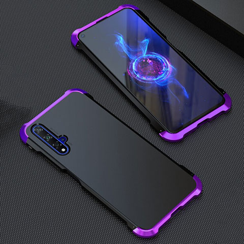 Custodia Lusso Alluminio Cover T05 per Huawei Honor 20S Viola