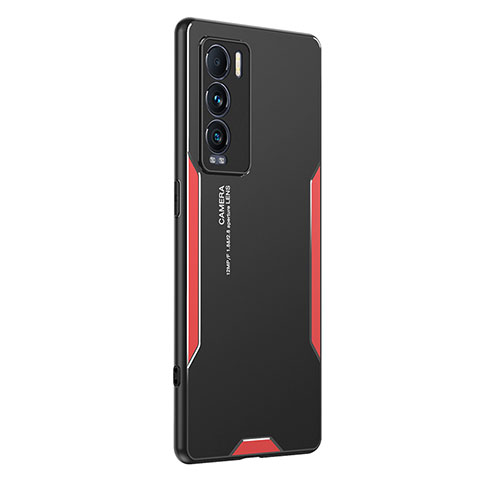 Custodia Lusso Alluminio e Silicone Laterale Cover PB2 per Realme GT Master Explorer 5G Rosso