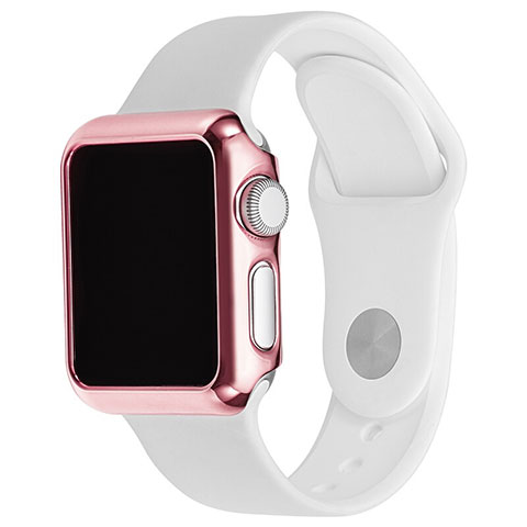 Custodia Lusso Alluminio Laterale C03 per Apple iWatch 3 42mm Rosa