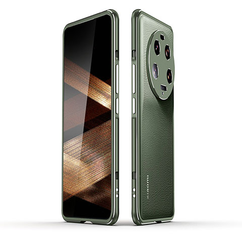 Custodia Lusso Alluminio Laterale Cover JZ1 per Xiaomi Mi 13 Ultra 5G Verde