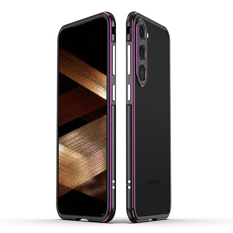 Custodia Lusso Alluminio Laterale Cover LK1 per Samsung Galaxy S25 Plus 5G Viola