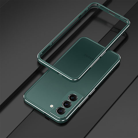 Custodia Lusso Alluminio Laterale Cover per Samsung Galaxy S25 Plus 5G Verde