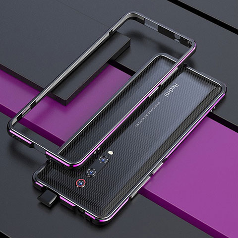 Custodia Lusso Alluminio Laterale Cover per Xiaomi Mi 9T Pro Viola