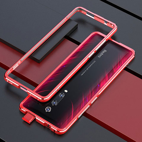 Custodia Lusso Alluminio Laterale Cover per Xiaomi Mi 9T Rosso