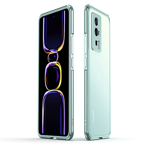 Custodia Lusso Alluminio Laterale Cover per Xiaomi Poco F5 Pro 5G Verde