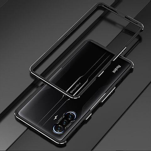 Custodia Lusso Alluminio Laterale Cover S01 per Xiaomi Poco F3 GT 5G Nero