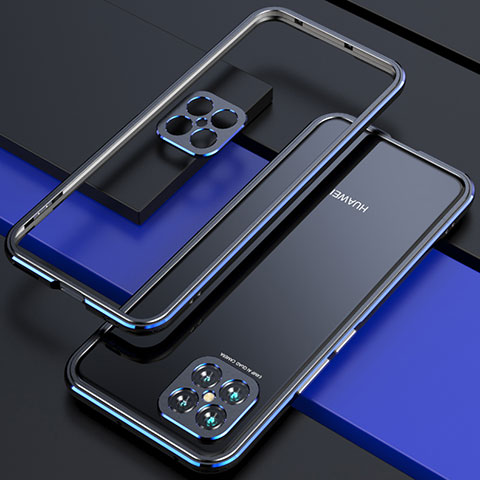 Custodia Lusso Alluminio Laterale Cover T01 per Huawei Nova 8 SE 5G Nero