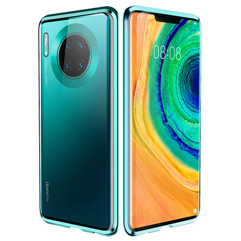 Custodia Lusso Alluminio Laterale Specchio 360 Gradi Cover per Huawei Mate 30 Pro 5G Verde