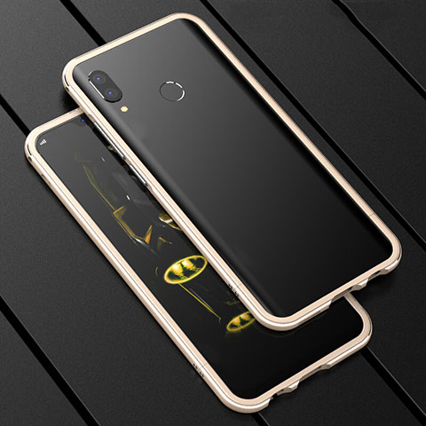 Custodia Lusso Alluminio Laterale Specchio 360 Gradi Cover per Huawei Nova 3i Oro