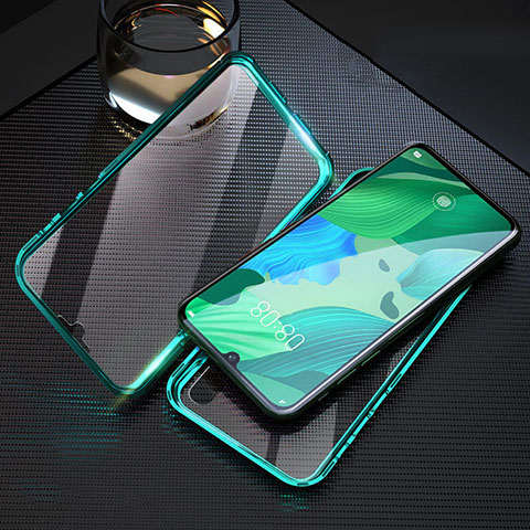 Custodia Lusso Alluminio Laterale Specchio 360 Gradi Cover T11 per Huawei Nova 5 Pro Verde