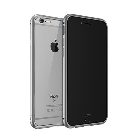 Custodia Lusso Laterale Alluminio per Apple iPhone 6S Grigio