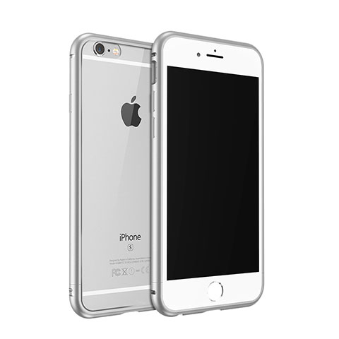 Custodia Lusso Laterale Alluminio per Apple iPhone 6S Plus Argento