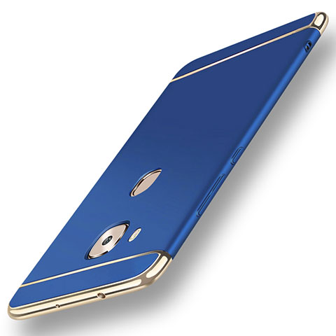 Custodia Lusso Metallo Laterale e Plastica Cover M01 per Huawei GX8 Blu