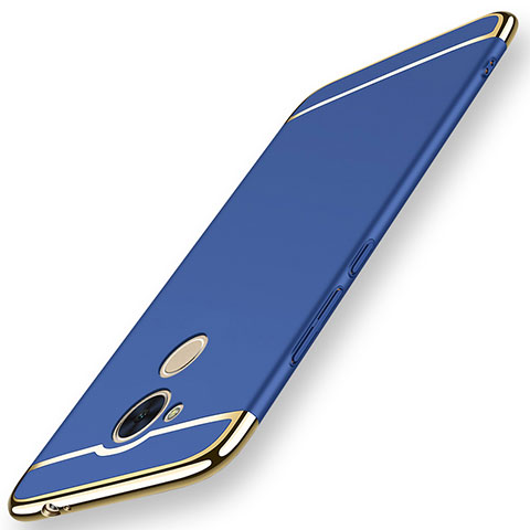 Custodia Lusso Metallo Laterale e Plastica Cover M01 per Huawei Nova Smart Blu