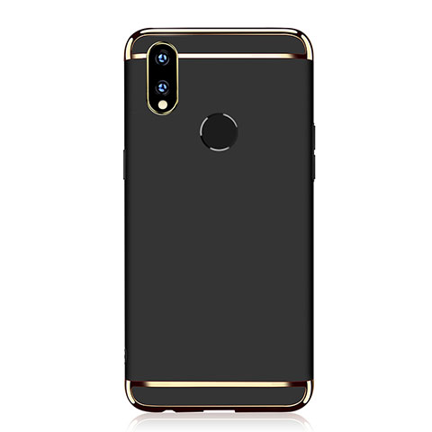 Custodia Lusso Metallo Laterale e Plastica Cover M01 per Huawei P Smart+ Plus Nero