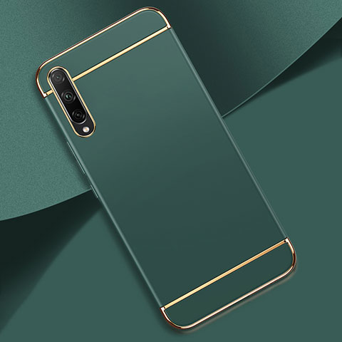 Custodia Lusso Metallo Laterale e Plastica Cover M01 per Huawei P smart S Verde