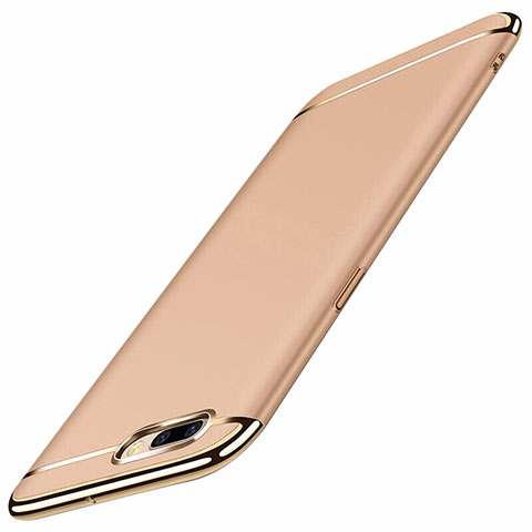 Custodia Lusso Metallo Laterale e Plastica Cover M01 per Oppo A12e Oro