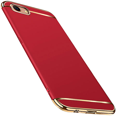 Custodia Lusso Metallo Laterale e Plastica Cover M01 per Oppo A3 Rosso