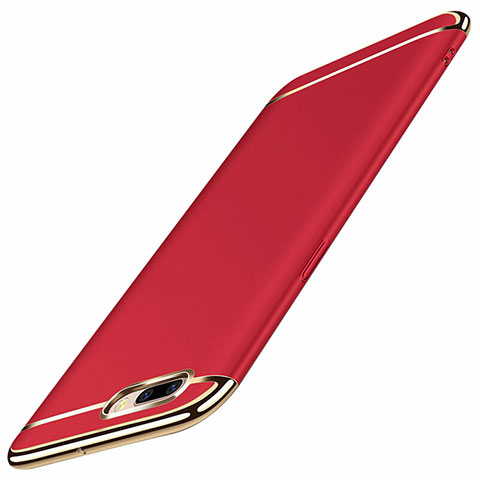 Custodia Lusso Metallo Laterale e Plastica Cover M01 per Oppo A5 Rosso