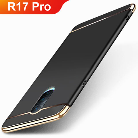 Custodia Lusso Metallo Laterale e Plastica Cover M01 per Oppo R17 Pro Nero