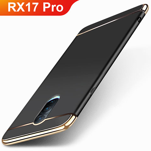 Custodia Lusso Metallo Laterale e Plastica Cover M01 per Oppo RX17 Pro Nero