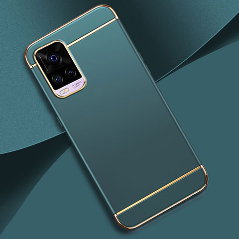 Custodia Lusso Metallo Laterale e Plastica Cover M01 per Vivo V20 Pro 5G Cielo Blu