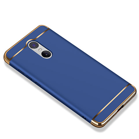 Custodia Lusso Metallo Laterale e Plastica Cover M01 per Xiaomi Redmi Note 4X High Edition Blu