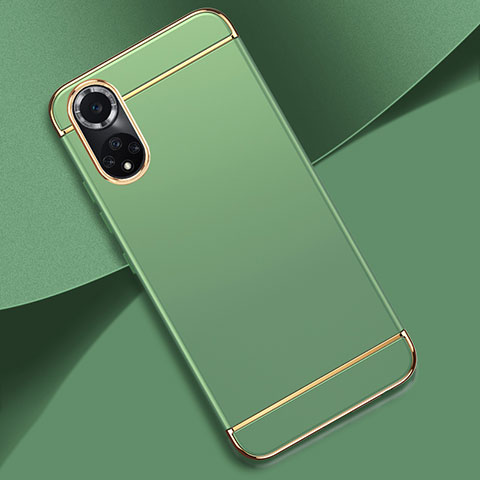 Custodia Lusso Metallo Laterale e Plastica Cover per Huawei Nova 9 Pro Verde Pastello