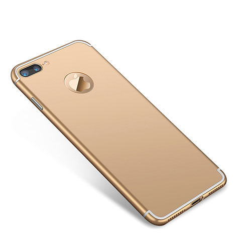 Custodia Lusso Metallo Laterale e Plastica Cover T01 per Apple iPhone 7 Plus Oro