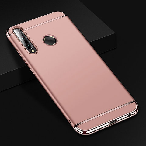 Custodia Lusso Metallo Laterale e Plastica Cover T01 per Huawei Honor 20E Oro Rosa