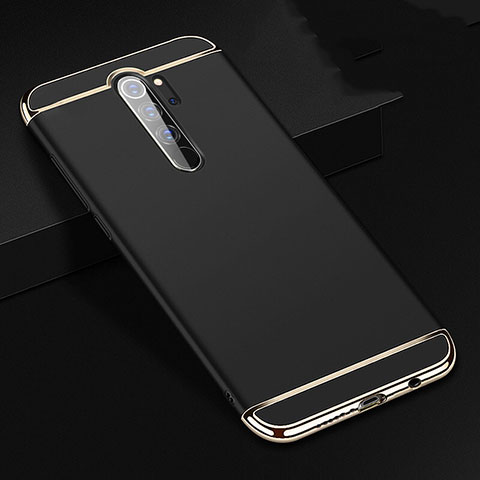 Custodia Lusso Metallo Laterale e Plastica Cover T01 per Xiaomi Redmi Note 8 Pro Nero