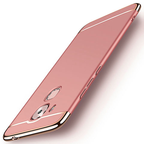 Custodia Lusso Metallo Laterale e Plastica M01 per Huawei G9 Plus Oro Rosa