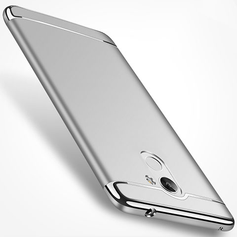 Custodia Lusso Metallo Laterale e Plastica per Huawei Honor 6A Argento