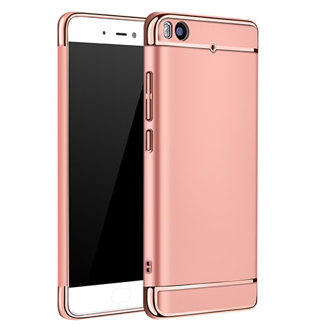 Custodia Lusso Metallo Laterale e Plastica per Xiaomi Mi 5S 4G Oro Rosa