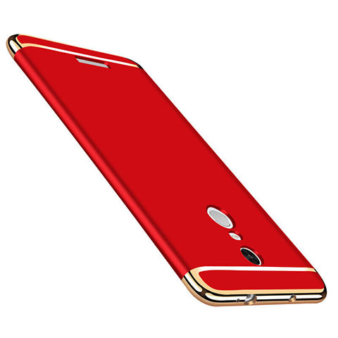 Custodia Lusso Metallo Laterale e Plastica per Xiaomi Redmi Note 3 MediaTek Rosso