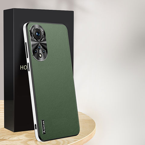 Custodia Lusso Pelle Cover AT1 per Huawei Nova 9 Verde