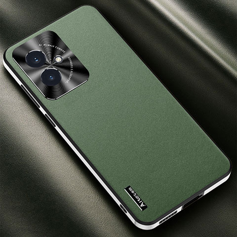 Custodia Lusso Pelle Cover AT2 per Huawei Honor 100 5G Verde