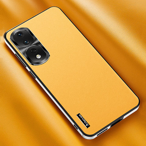 Custodia Lusso Pelle Cover AT2 per Huawei Honor 80 Pro 5G Giallo