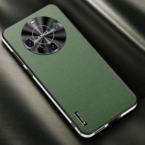 Custodia Lusso Pelle Cover AT2 per Huawei Mate 60 Verde