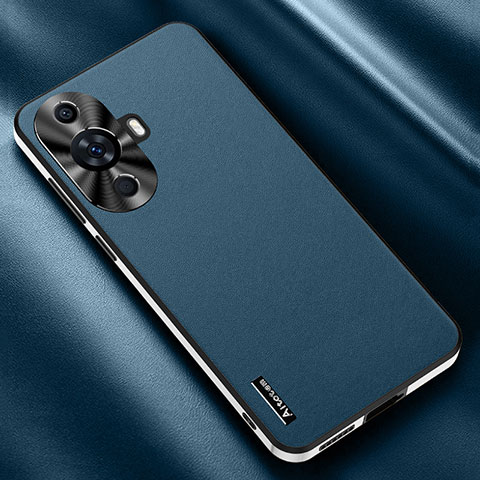 Custodia Lusso Pelle Cover AT2 per Huawei Nova 11 Ultra Blu