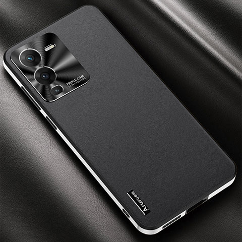 Custodia Lusso Pelle Cover AT2 per Vivo V25 Pro 5G Nero